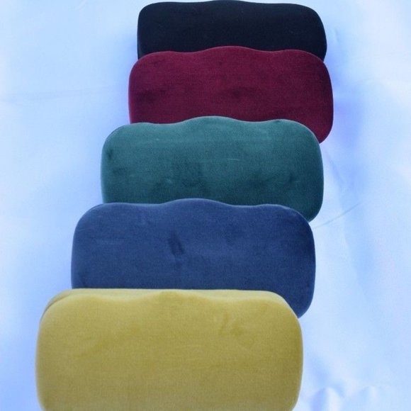 Gucci Sunglasses Case,Medium Yellow Velvet Hard Clamshell,Yellow Satin Bag,Cloth - Picture 8 of 13